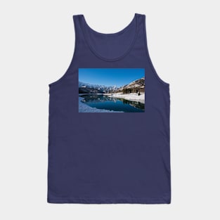 Winter Landscape at Lake Barcis, Italy Tank Top